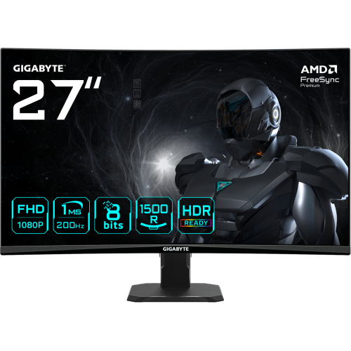 GIGABYTE GS27FCA computer monitor 68,6 cm (27") 1920 x 1080 Pixels Full HD LED Zwart