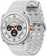 Samsung Galaxy Watch Ultra 3,81 cm (1.5") AMOLED 47 mm Digitaal 480 x 480 Pixels Touchscreen 4G Titanium, Wit Wifi GPS
