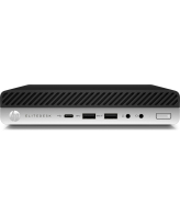 T1A HP EliteDesk 800 G4 Refurbished Intel® Core™ i5 i5-8500T 8 GB DDR4-SDRAM 256 GB SSD Windows 11 Pro Mini PC Zwart, Zilver
