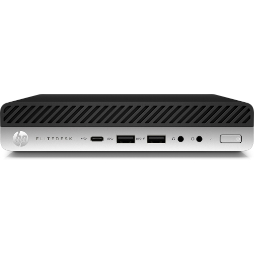T1A HP EliteDesk 800 G4 Refurbished Intel® Core™ i5 i5-8500T 8 GB DDR4-SDRAM 256 GB SSD Windows 11 Pro Mini PC Zwart, Zilver