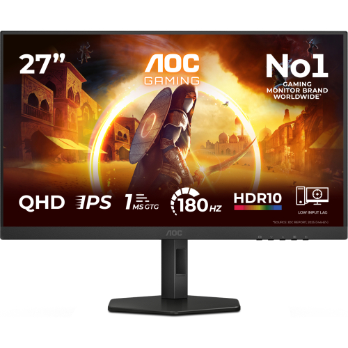 AOC G4 Q27G4XF computer monitor 68,6 cm (27") 2560 x 1440 Pixels Quad HD LED Zwart, Grijs
