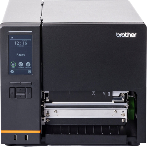 Brother TJ6421TN labelprinter Direct thermisch/Thermische overdracht Kleur 203 x 300 DPI 304,8 mm/sec Bedraad Ethernet LAN Wifi Bluetooth