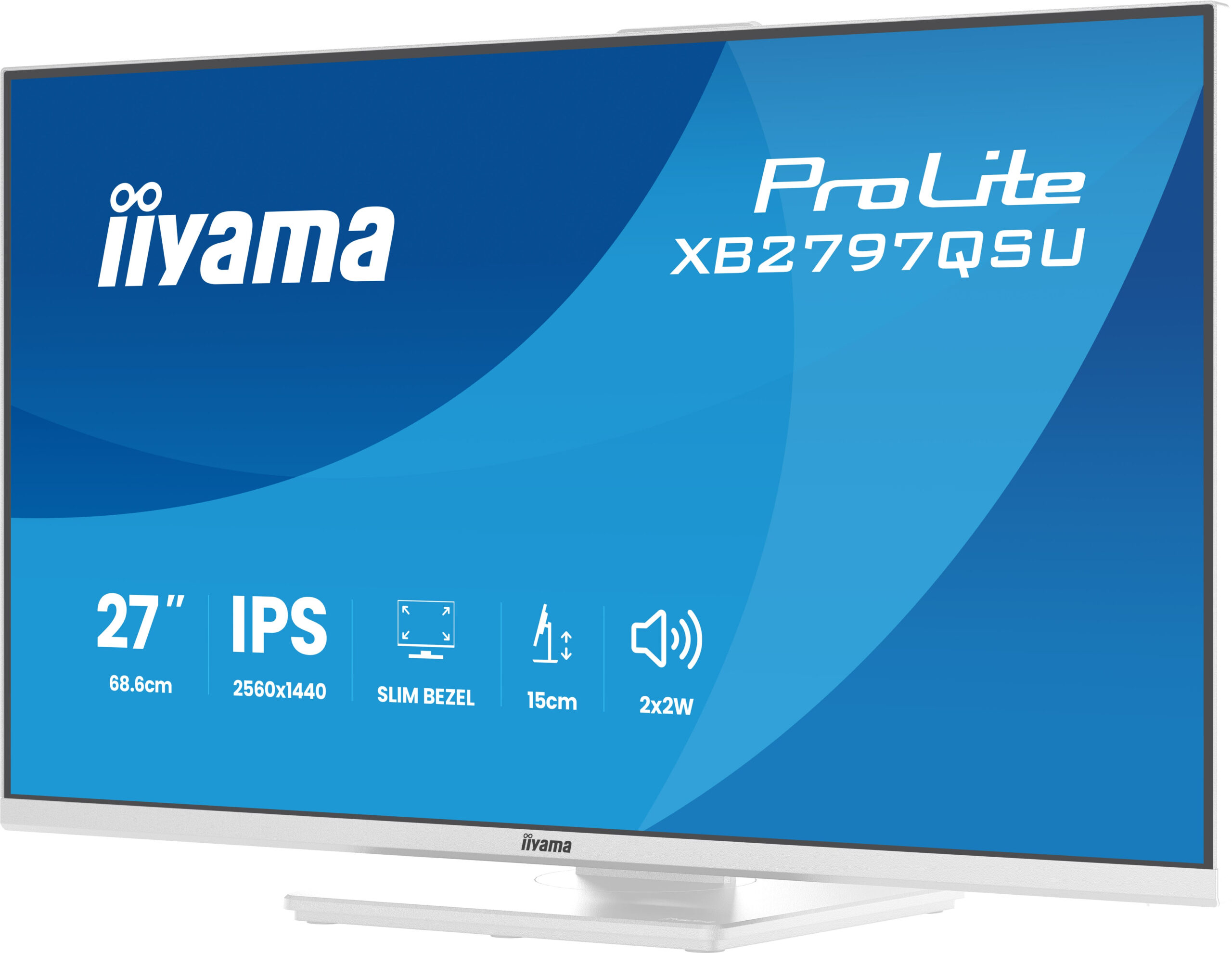 iiyama ProLite XB2797QSU-W1 computer monitor 68,6 cm (27") 2560 x 1440 Pixels Quad HD LED Wit - Afbeelding 12