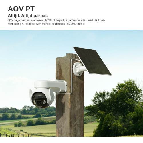 Imou AOV PT 5MP Turret IP-beveiligingscamera Buiten 2880 x 1620 Pixels Muur