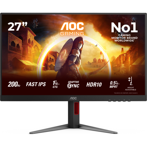 AOC G4 27G4HA computer monitor 68,6 cm (27") 1920 x 1080 Pixels Full HD LED Zwart, Rood