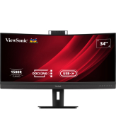 Viewsonic VG3457CV computer monitor 86,4 cm (34") 3440 x 1440 Pixels UltraWide Quad HD LED Zwart