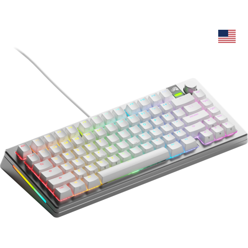 Glorious Gaming GMMK 3 PRO 75% Prebuilt toetsenbord Gamen USB QWERTY Amerikaans Engels Zilver