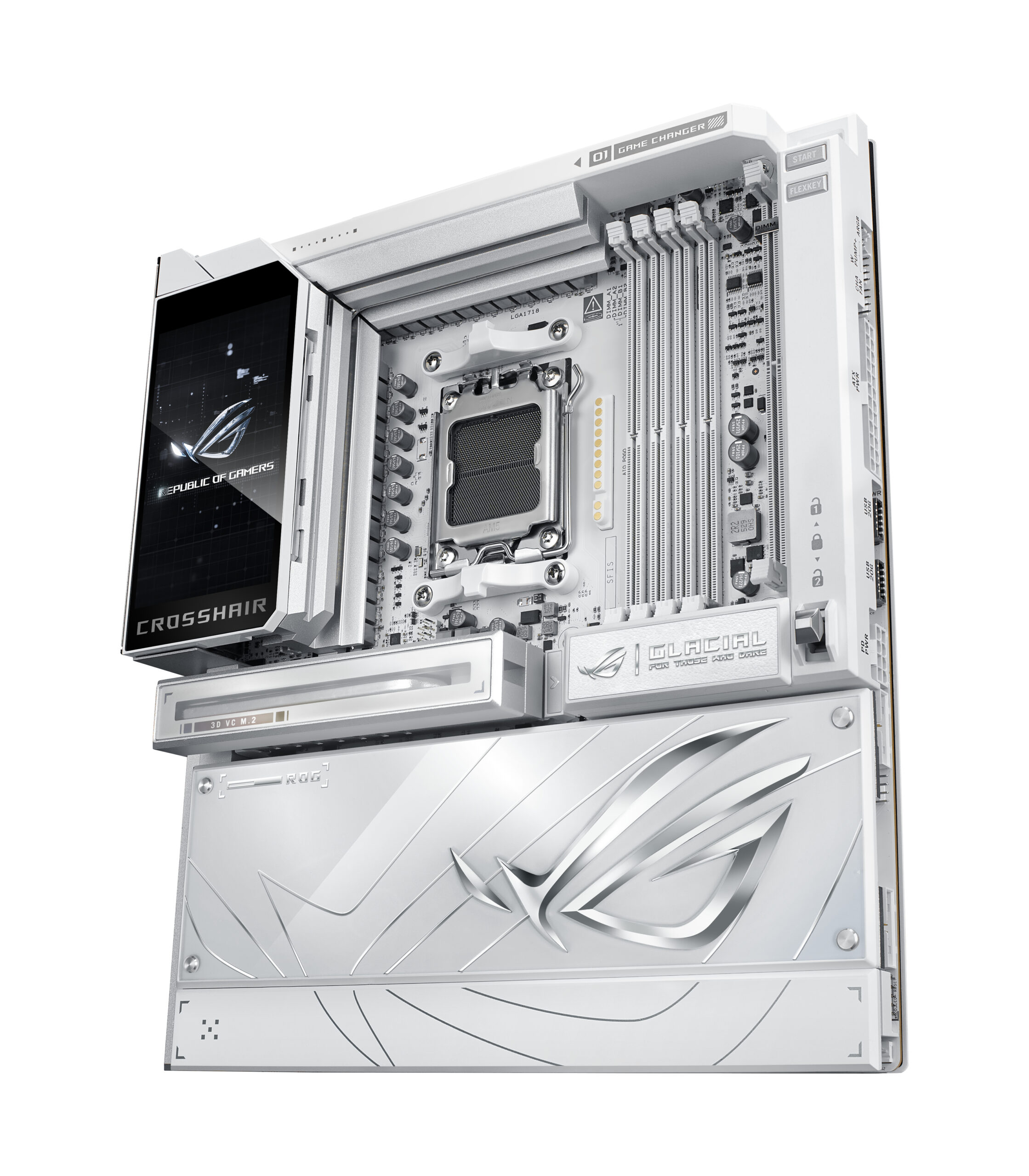 ASUS ROG CROSSHAIR X870E GLACIAL AMD X870E Socket AM5 Verlengd ATX - Afbeelding 5