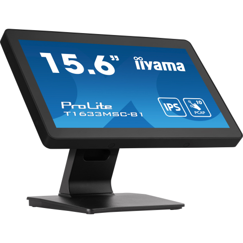 iiyama ProLite T1633MSC-B1 computer monitor 39,6 cm (15.6") 1920 x 1080 Pixels Full HD LCD Touchscreen Zwart