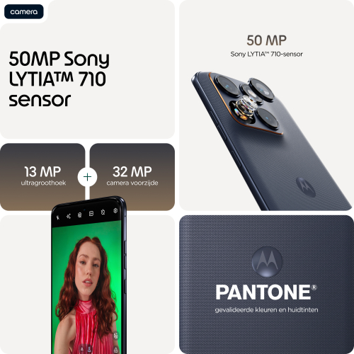 Motorola edge 70 fusion 17,2 cm (6.78") Dual SIM Android 16.0 5G USB Type-C 12 GB 256 GB 7000 mAh Zwart