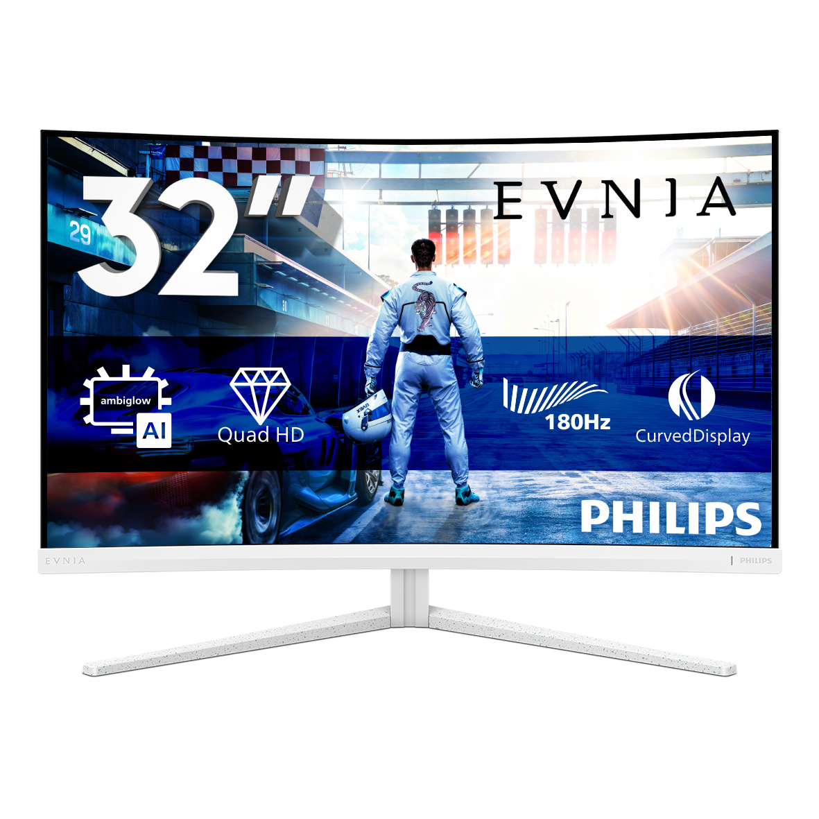 Philips Evnia 5000 32M2C5501/00 computer monitor 80 cm (31.5") 2560 x 1440 Pixels Quad HD LCD Wit