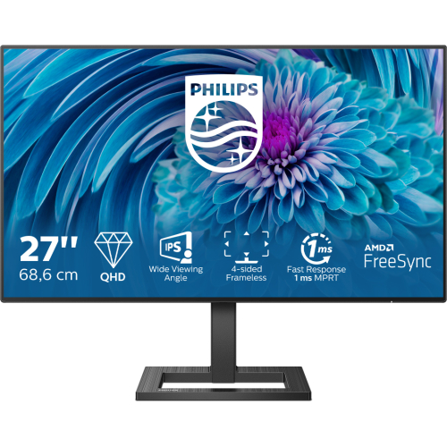 Philips E Line 275E2FAE/00 computer monitor 68,6 cm (27") 2560 x 1440 Pixels Quad HD LED Zwart