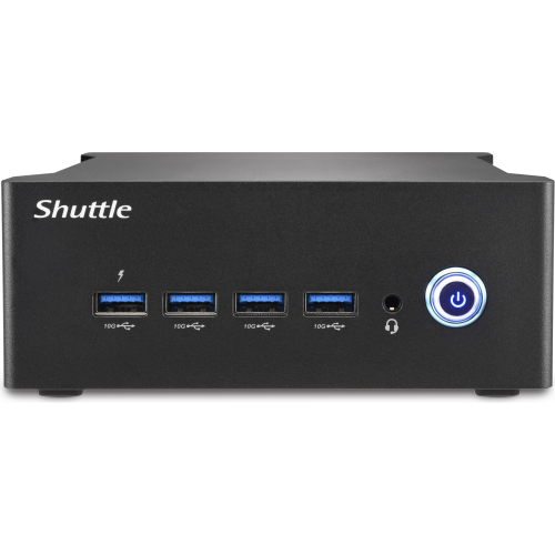 Shuttle Nano PC NT10H5, Intel Core Ultra 5 125H, Intel Arc graphics, 2xHDMI, 2xUSB 4.0 (DP), 2x2.5Gbit LAN, incl. VESA, 24/7 permanent gebruik