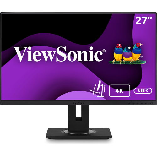 Viewsonic VG Series VG2756-4K computer monitor 68,6 cm (27") 3840 x 2160 Pixels 4K Ultra HD LED Zwart