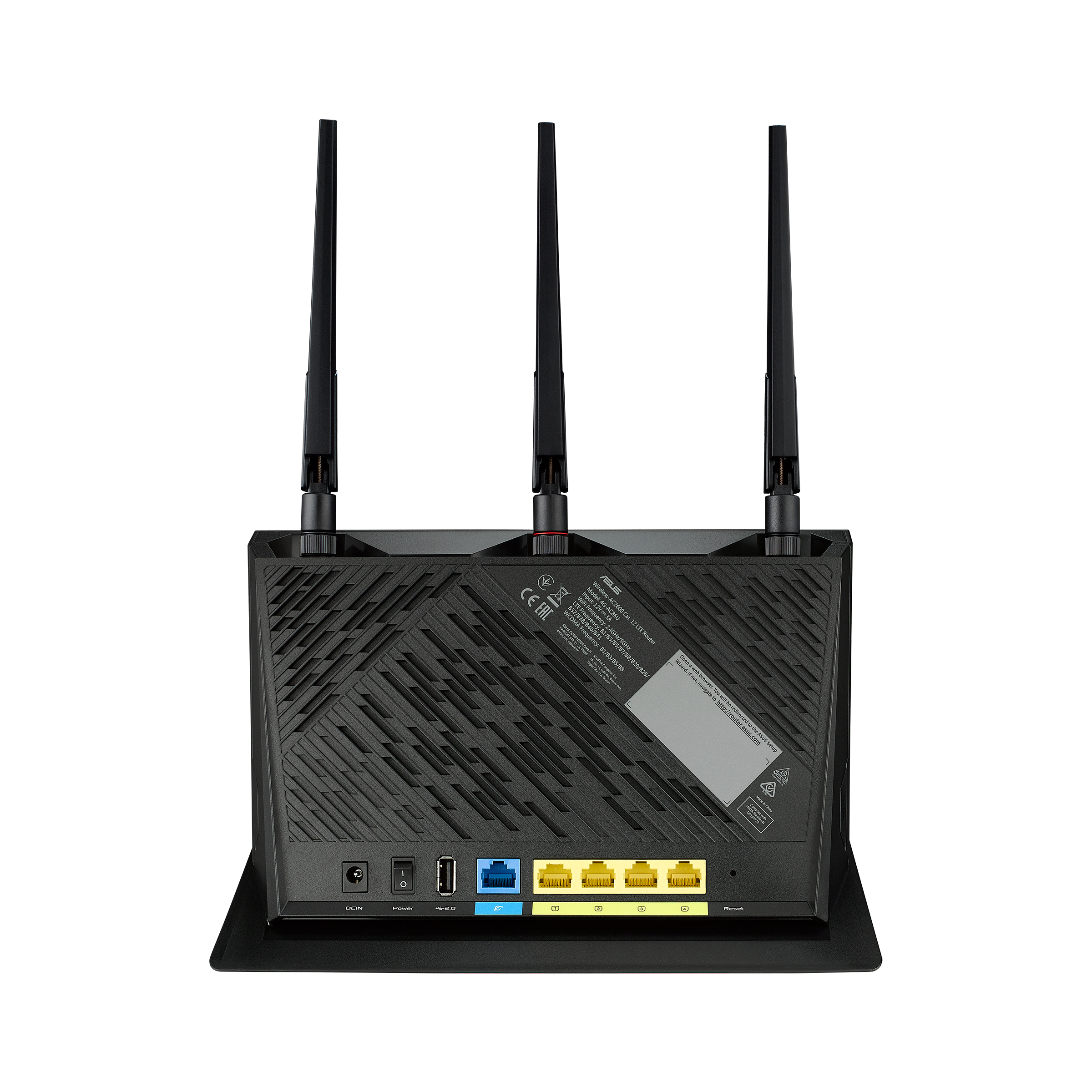 ASUS 4G-AC86U draadloze router Gigabit Ethernet Dual-band (2.4 GHz / 5 GHz) Zwart - Afbeelding 2