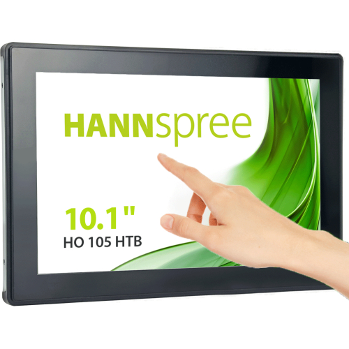 Hannspree Open Frame HO 105 HTB Digitale signage flatscreen 25,6 cm (10.1") LCD 350 cd/m² HD Zwart Touchscreen