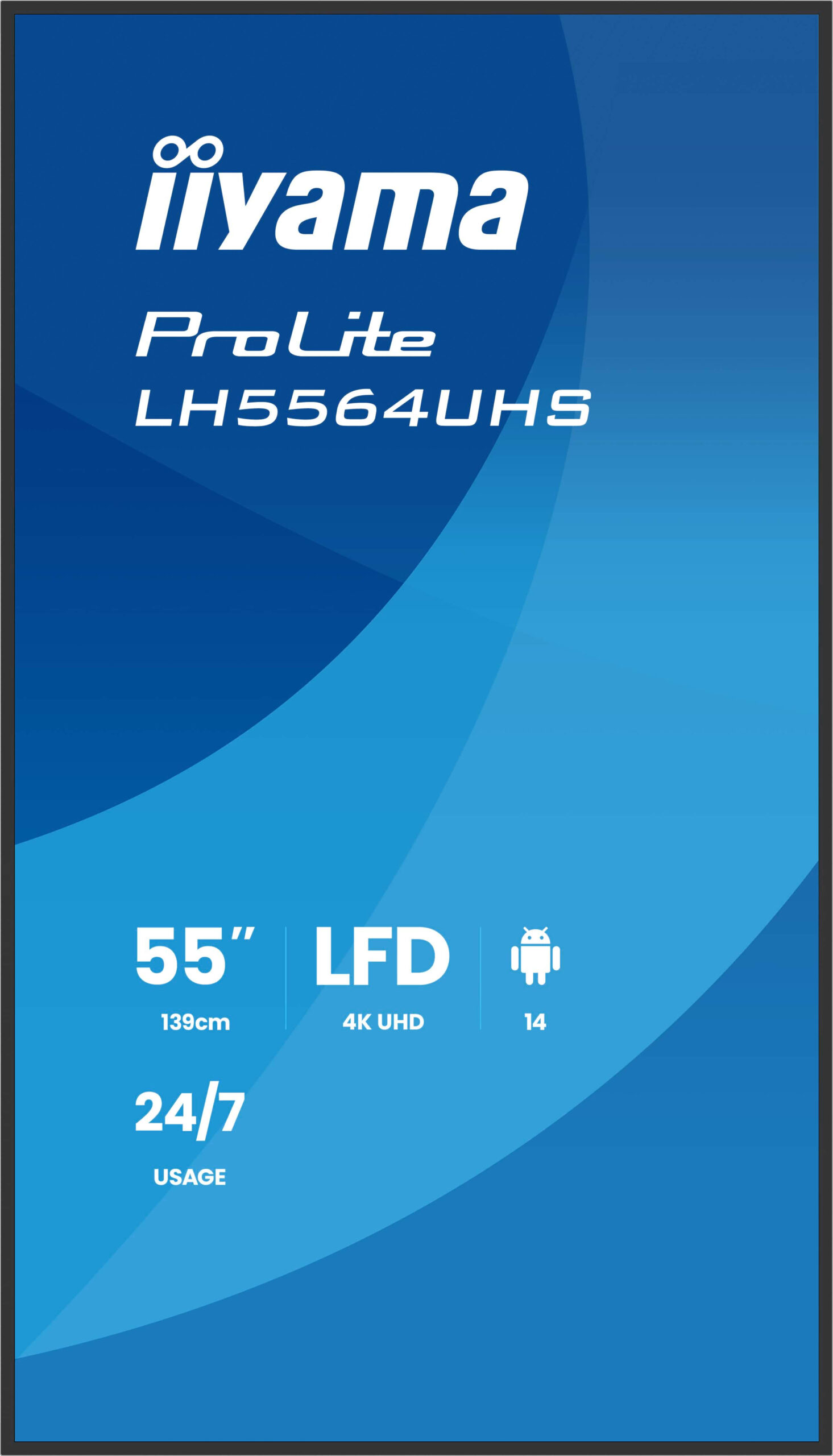 iiyama LH5564UHS-B1AG beeldkrant Digitale signage flatscreen 139,7 cm (55") Wifi 500 cd/m² 4K Ultra HD Zwart Type processor Android 24/7 - Afbeelding 3
