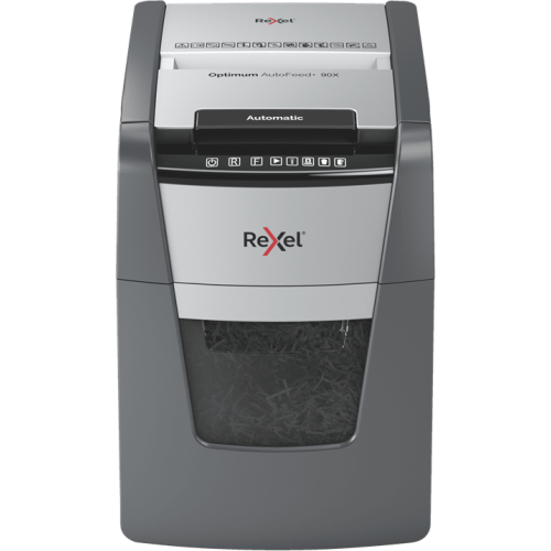 Rexel AutoFeed+ 90X papiervernietiger Kruisversnippering 55 dB Zwart, Grijs