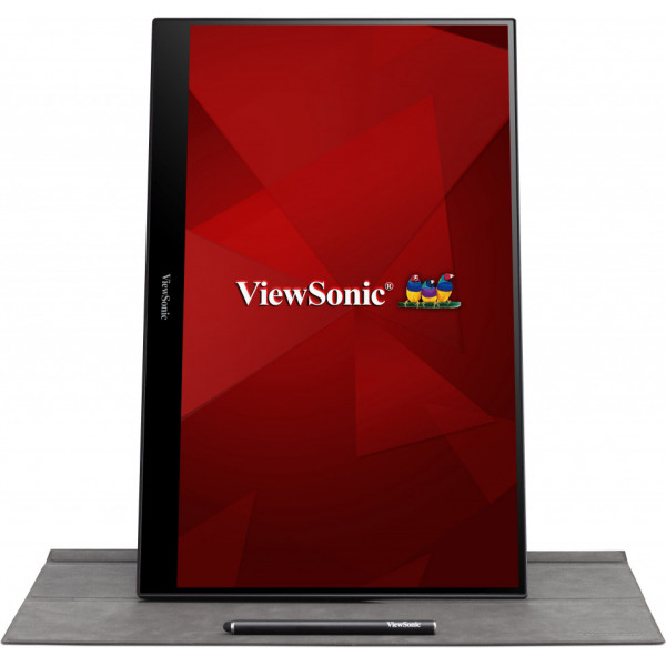 Viewsonic TD1655 computer monitor 39,6 cm (15.6") 1920 x 1080 Pixels Full HD LED Touchscreen Multi-gebruiker Zwart, Zilver - Afbeelding 2