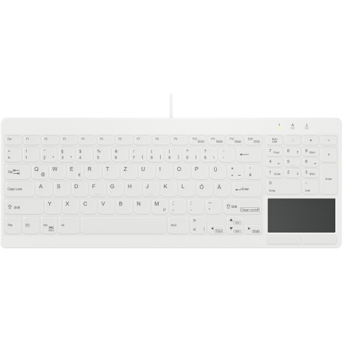 Contour Design Active Key AK-C7412 toetsenbord Medisch USB QWERTZ Duits Wit