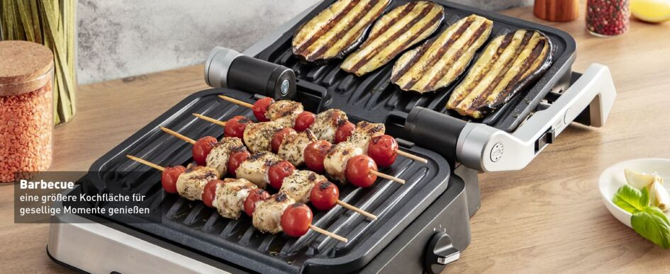 Tefal OptiGrill 2in1 GC773D intelligente grill met grilltang rvs - Afbeelding 3