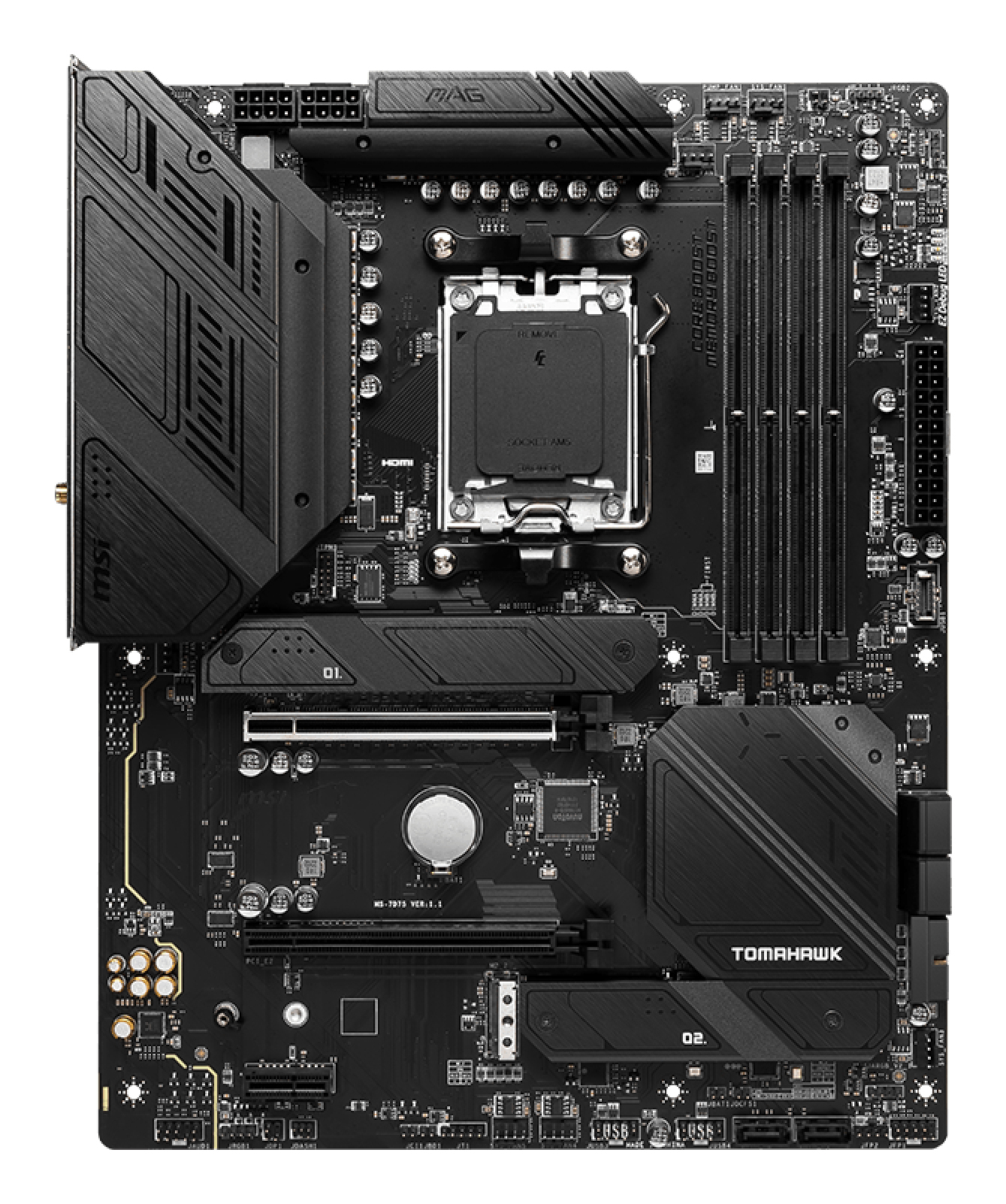 MSI MAG B650 Tomahawk WIFI AMD B650 Socket AM5 ATX - Afbeelding 2