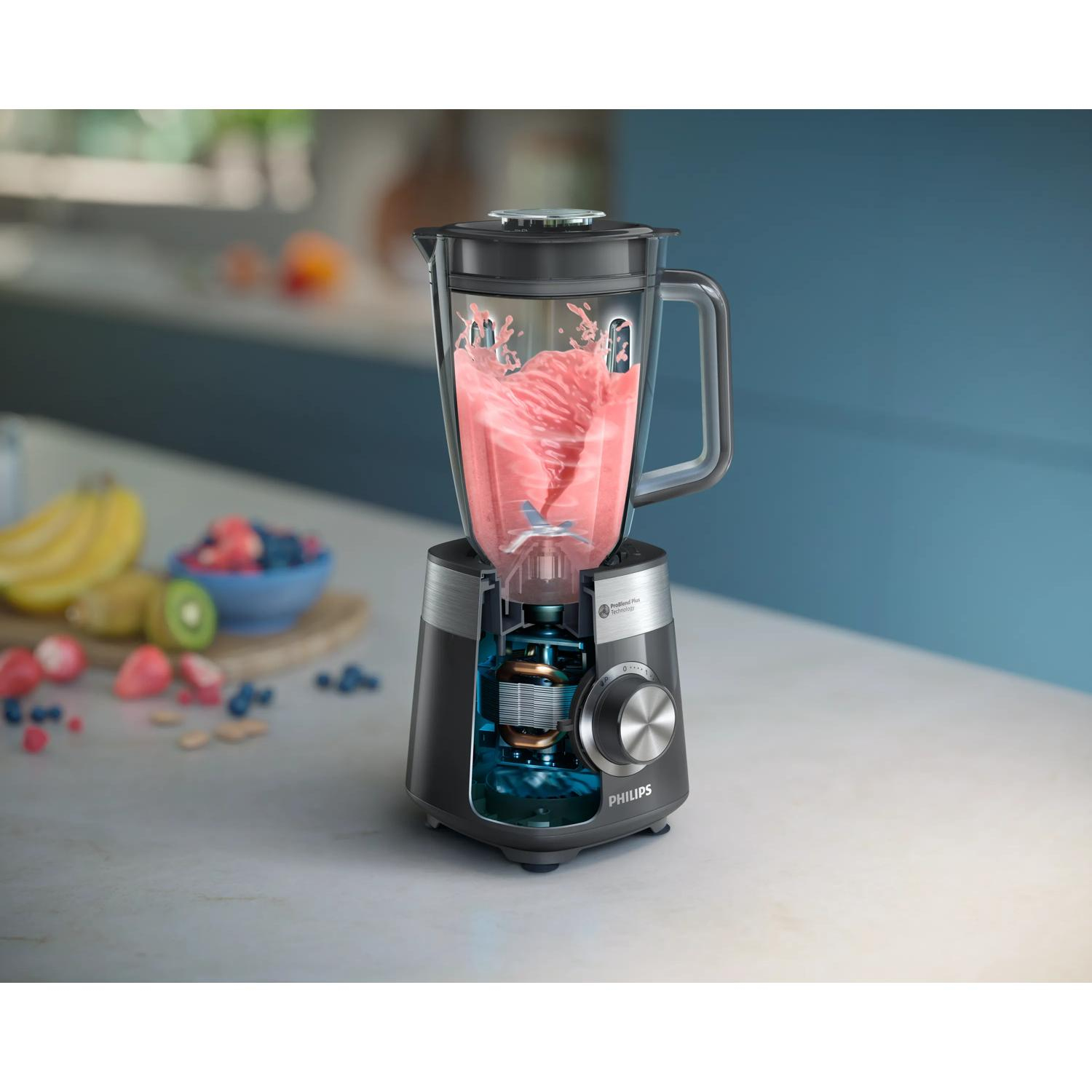Philips 5000 series HR3020/20 blender 2 l Blender voor op aanrecht 1000 W Grijs - Afbeelding 3