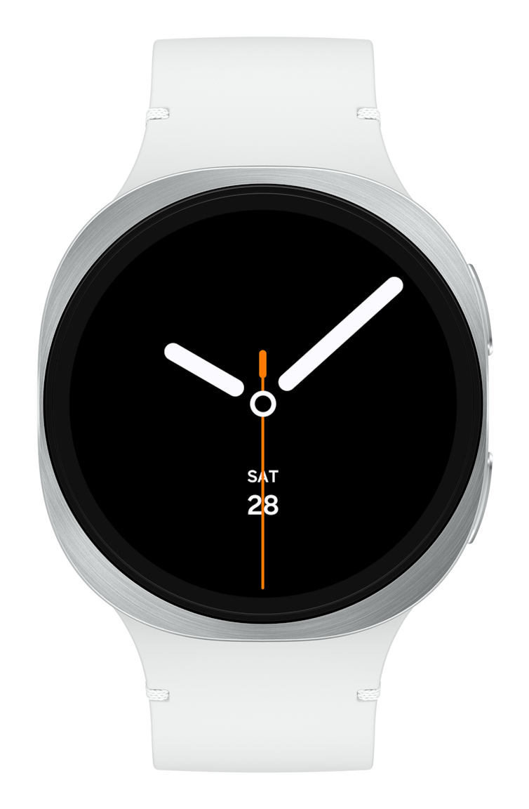 Samsung Galaxy Watch8 SM-L335FZSAXEF smartwatch & sportwatch 3,81 cm (1.5") AMOLED 44 mm Digitaal 480 x 480 Pixels 4G Zilver Wifi GPS - Afbeelding 2