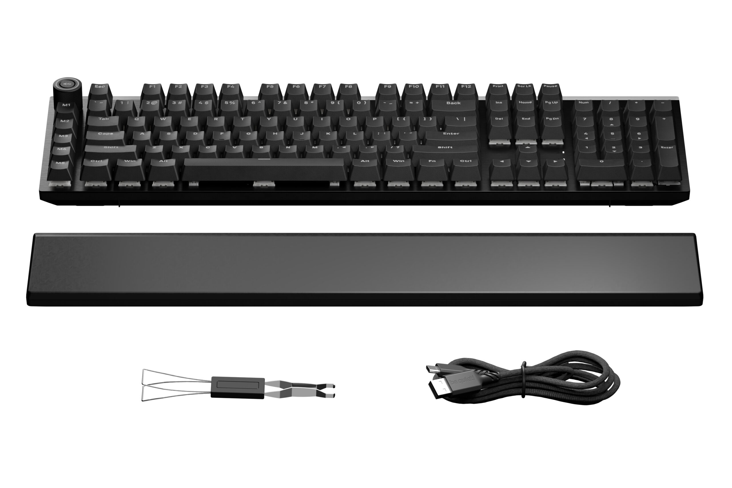 be quiet! Light Mount Silent Tactile US ANSI toetsenbord Gamen USB QWERTY Amerikaans Engels Zwart - Afbeelding 8