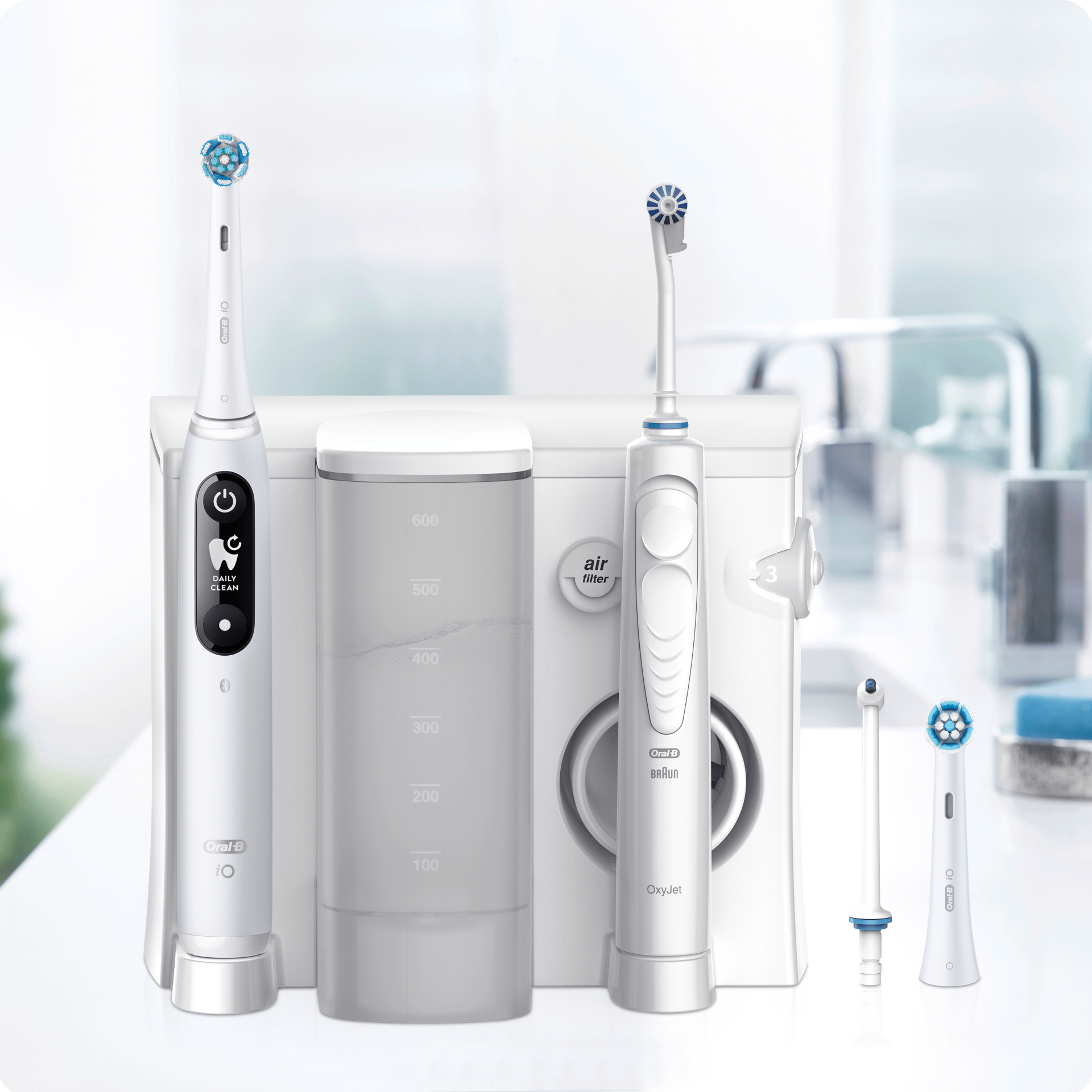 Oral-B iO6 & OxyJet Volwassene Roterende-oscillerende tandenborstel Wit - Afbeelding 2