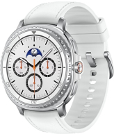 Samsung Galaxy Watch 8 Classic 3,3 cm (1.3") AMOLED 46 mm Digitaal 438 x 438 Pixels Touchscreen Zilver Wifi GPS