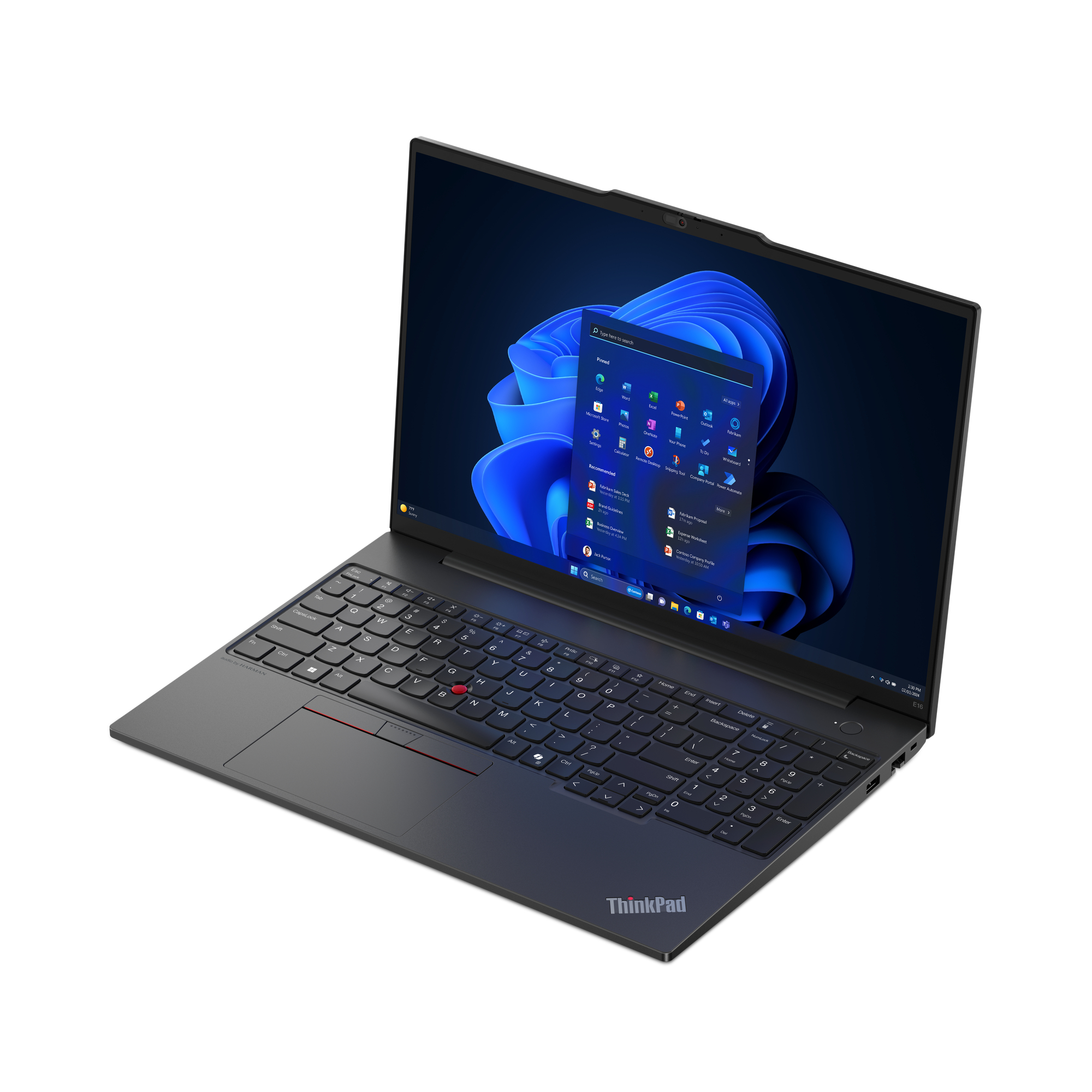 Lenovo ThinkPad E16 Gen 2 (AMD) AMD Ryzen™ 5 7535U Laptop 40,6 cm (16") WUXGA 8 GB DDR5-SDRAM 256 GB SSD Wi-Fi 6E (802.11ax) Windows 11 Pro Engels Zwart - Afbeelding 13