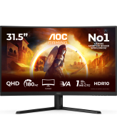 AOC G4 CQ32G4VE computer monitor 80 cm (31.5") 2560 x 1440 Pixels Quad HD LCD Zwart, Grijs
