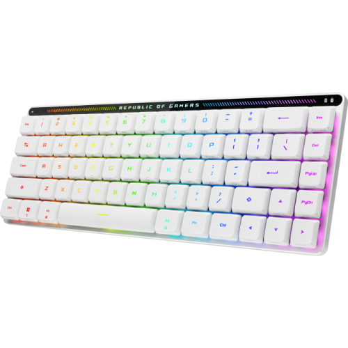 ASUS ROG Falchion RX Low Profile toetsenbord Gamen USB + RF Wireless + Bluetooth QWERTZ Wit