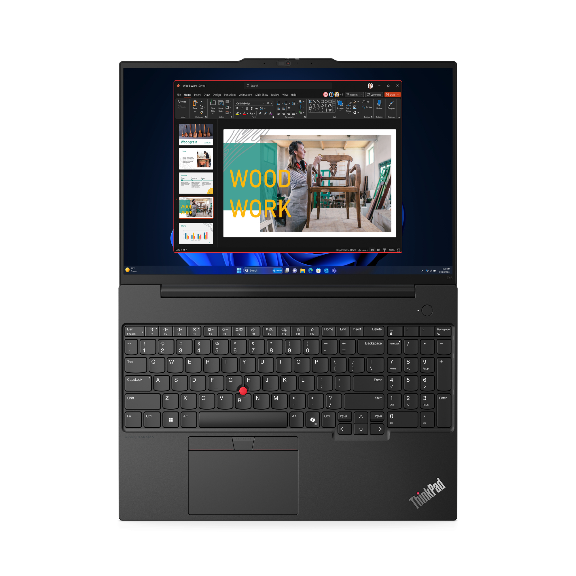 Lenovo ThinkPad E16 Gen 2 (AMD) AMD Ryzen™ 5 7535U Laptop 40,6 cm (16") WUXGA 8 GB DDR5-SDRAM 256 GB SSD Wi-Fi 6E (802.11ax) Windows 11 Pro Engels Zwart - Afbeelding 8