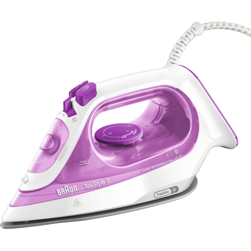 Braun TexStyle 3 SI3030PU Stoomstrijkijzer Keramische zoolplaat 2300 W Roze