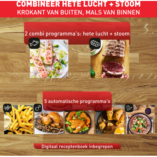 Tefal Easy Fry Grill & Steam FW2018 Air fryer 3-in-1 - 7 programma's - 6,9 L