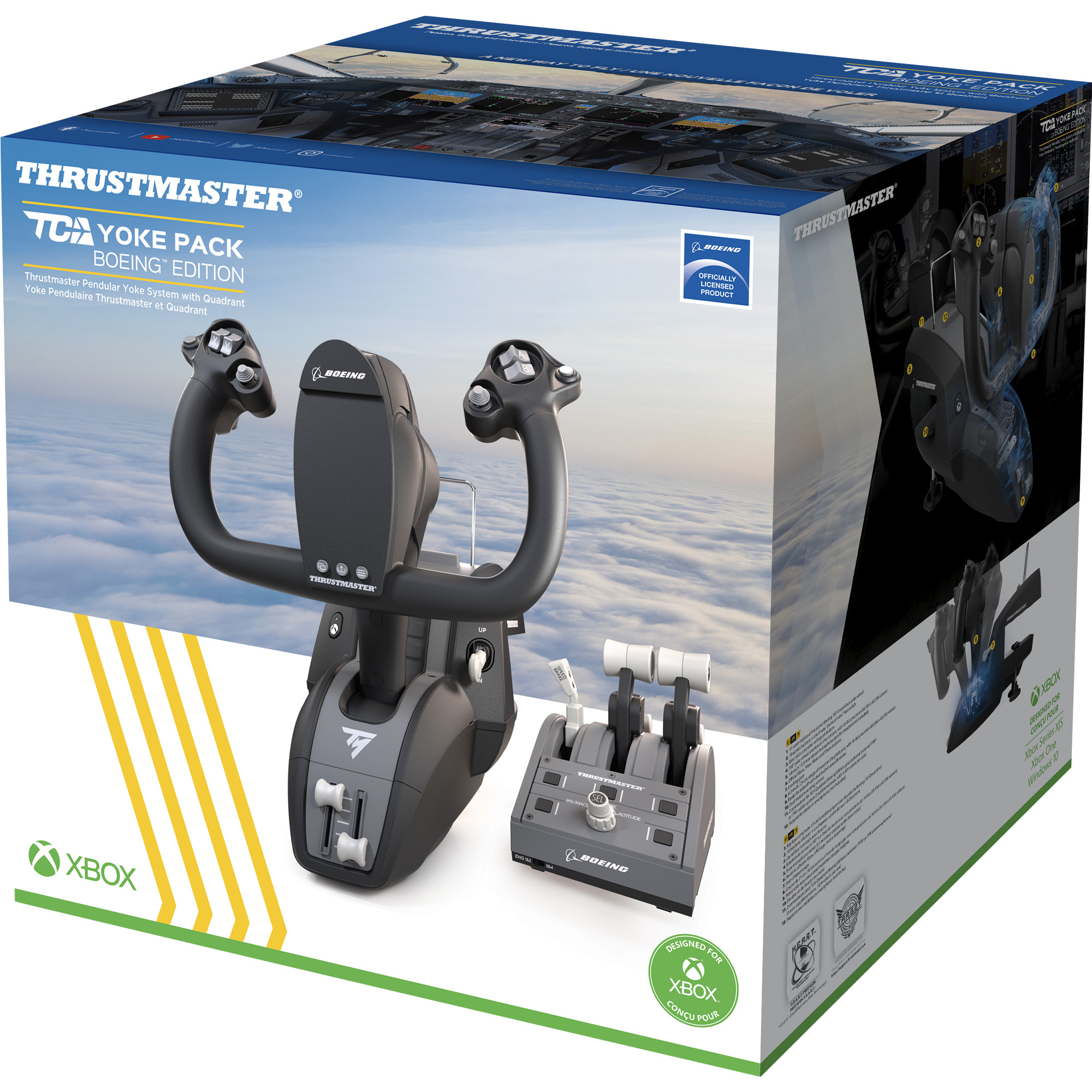 Thrustmaster TCA Yoke Pack Boeing Edition Zwart, Grijs USB Fightstick PC, Xbox, Xbox One, Xbox One S, Xbox One X, Xbox Series S, Xbox Series X - Afbeelding 6