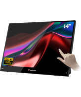 Verbatim Portable 14" FHD Touch Monitor LIGHT Draagbare monitor Zwart 35,6 cm (14") LCD 1920 x 1080 Pixels