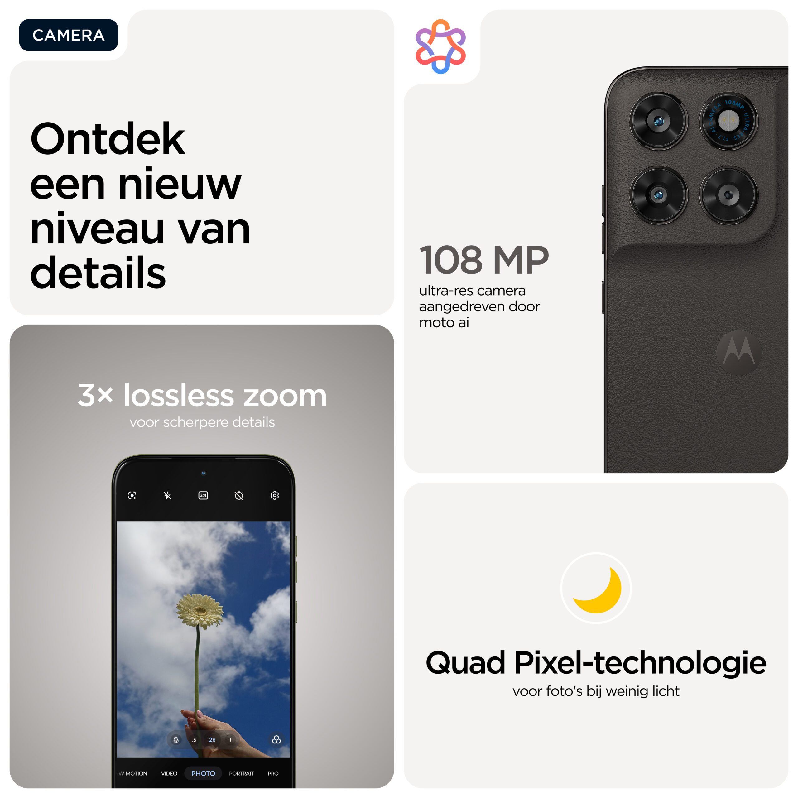 Motorola moto g77 17,3 cm (6.8") Hybride Dual SIM Android 16.0 5G USB Type-C 8 GB 256 GB 5200 mAh Zwart