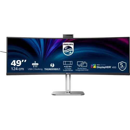 Philips 49B2U6903CH/00 computer monitor 124,5 cm (49") 5120 x 1440 Pixels Dual QHD LCD Grijs