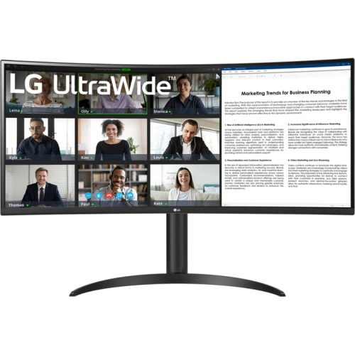 LG 34WR55QK-B computer monitor 86,4 cm (34") 3440 x 1440 Pixels Wide Quad HD Zwart