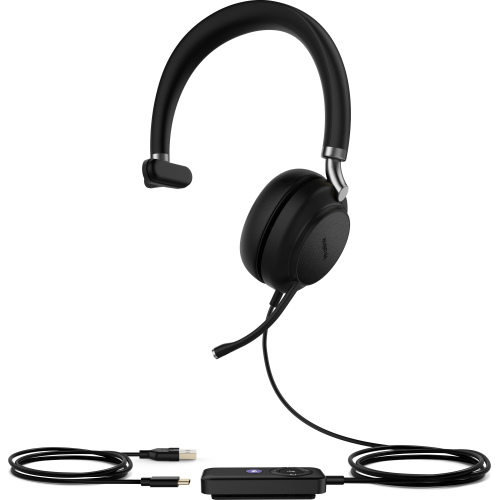 Yealink UH38 Mono Teams Headset Bedraad en draadloos Hoofdband Kantoor/callcenter Bluetooth Zwart