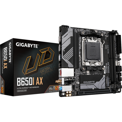 GIGABYTE B650I AX moederbord AMD B650 Socket AM5 mini ITX
