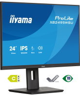 iiyama ProLite XB2495WSU-B1 computer monitor 61,2 cm (24.1") 1920 x 1200 Pixels WUXGA LCD Zwart