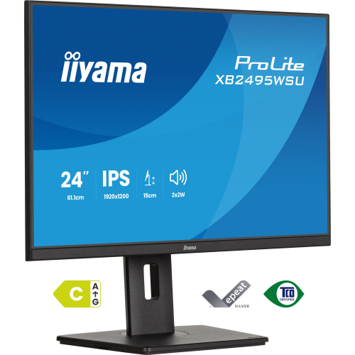 iiyama ProLite XB2495WSU-B1 computer monitor 61,2 cm (24.1") 1920 x 1200 Pixels WUXGA LCD Zwart