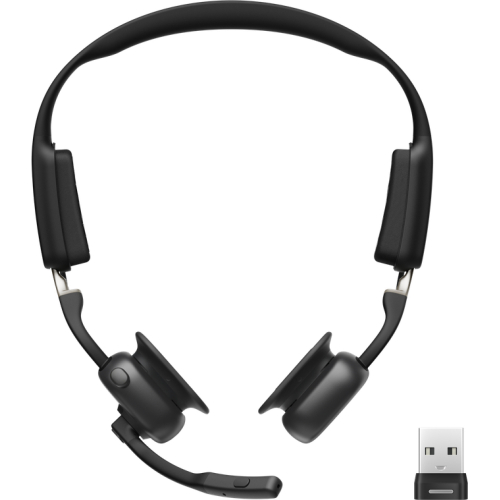 SHOKZ C610-AA-BK hoofdtelefoon/headset Draadloos oorhaak Kantoor/callcenter USB Type-A Bluetooth Zwart