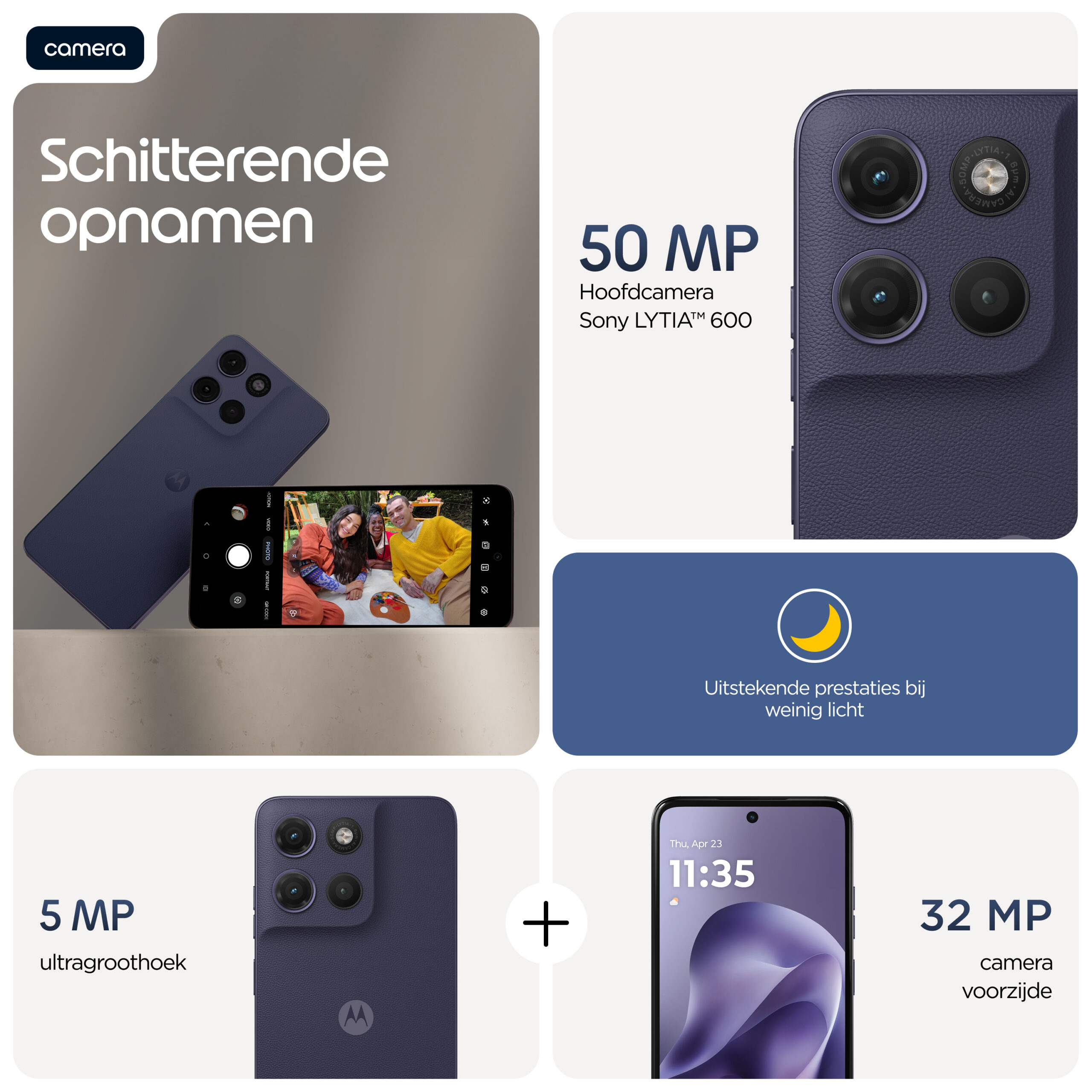 Motorola moto g17 power 17,1 cm (6.72") Hybride Dual SIM Android 15 USB Type-C 8 GB 256 GB 6000 mAh Paars - Afbeelding 2