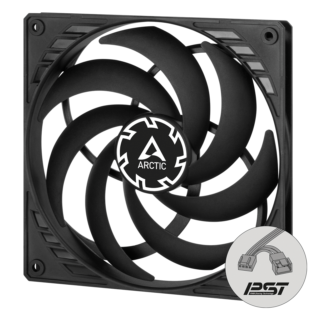 ARCTIC P14 Slim PWM PST Computer behuizing Ventilator 14 cm Zwart 1 stuk(s) - Afbeelding 2