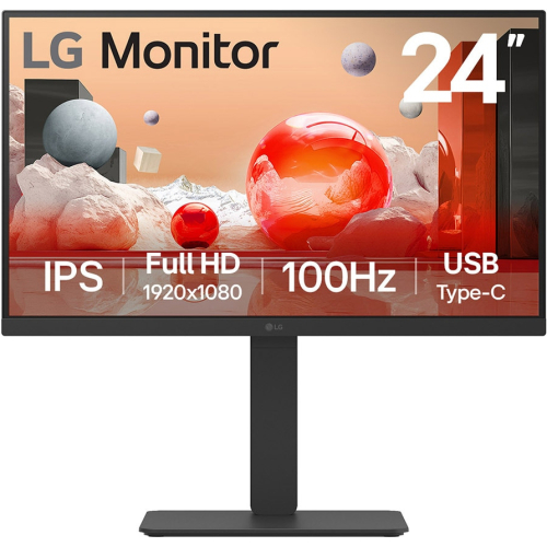 LG 24BA650 computer monitor 60,5 cm (23.8") 1920 x 1080 Pixels Full HD LED Zwart